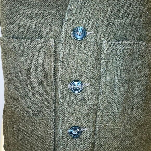 Vintage Filson Mackinaw Wool Vest Made in USA 100% Virgin Wool Hunting Outdoor W - Picture 4 of 13
